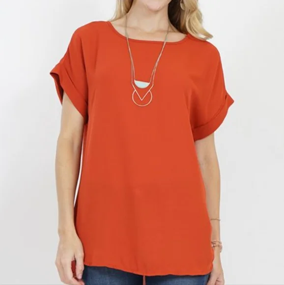 PLEIONE Pleated Back Flowy Shell Sz S - Picture 1 of 10